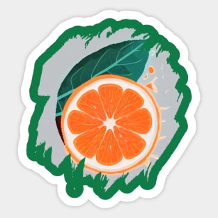 orange Slice fruit Sticker